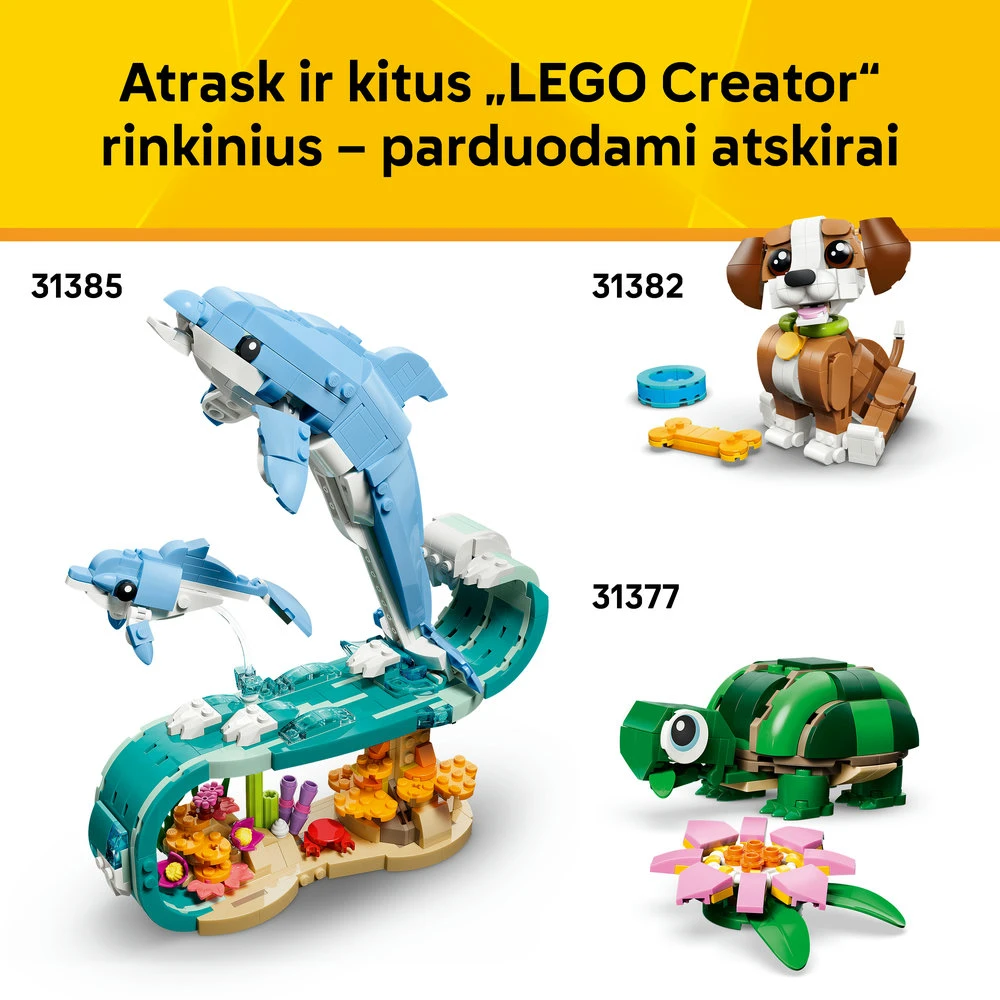 LEGO® Creator 3 in 1 Mielas žiurkėnas su gėle 31376