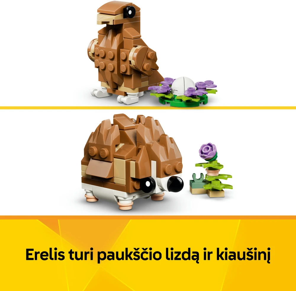 LEGO® Creator 3 in 1 Mielas žiurkėnas su gėle 31376