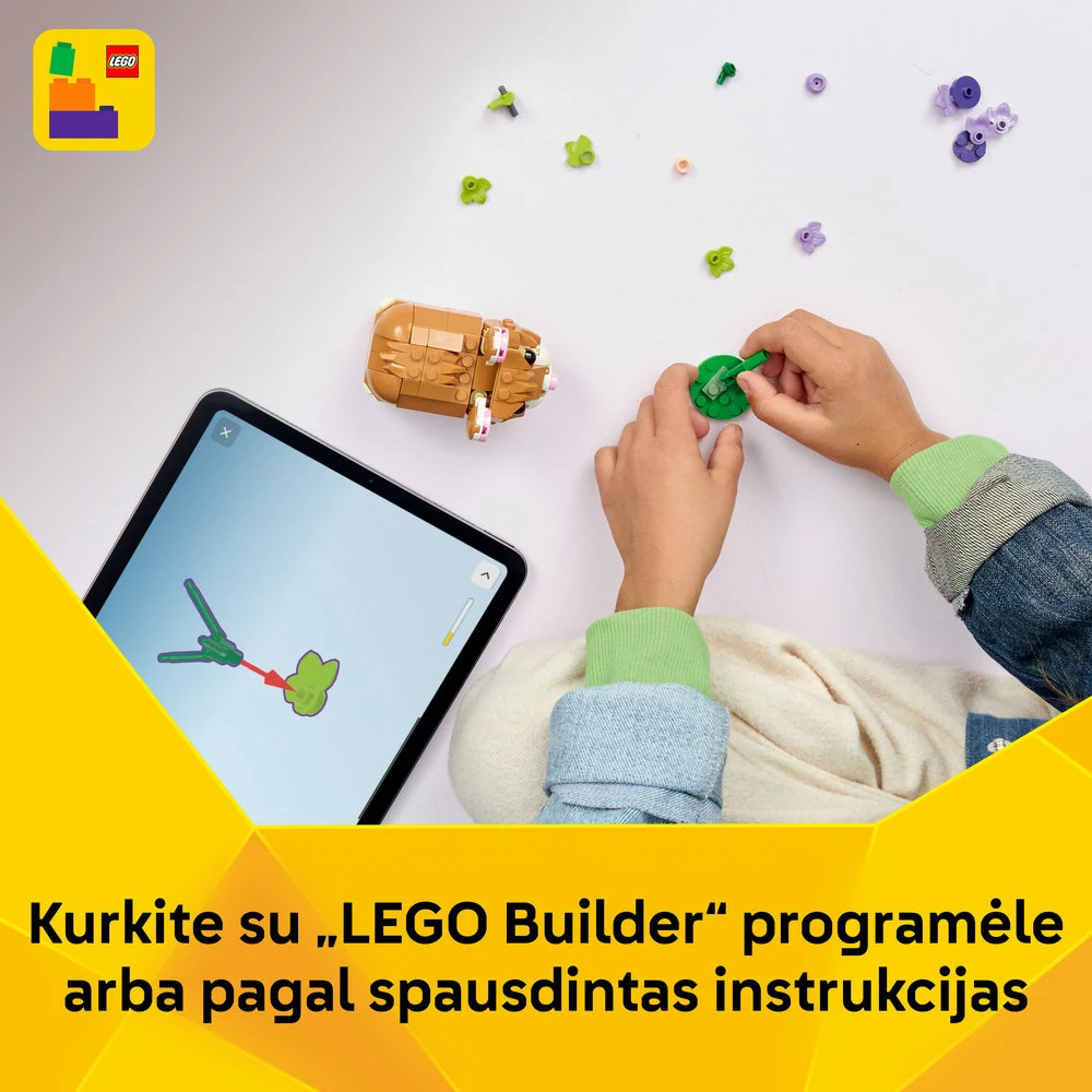 LEGO® Creator 3 in 1 Mielas žiurkėnas su gėle 31376