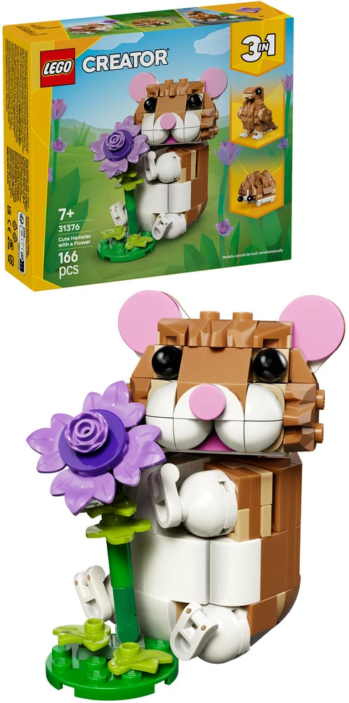 LEGO® Creator 3 in 1 Mielas žiurkėnas su gėle 31376