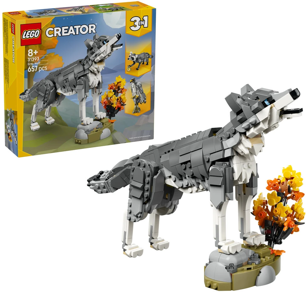 LEGO® Creator „3 in 1“ Miško gyvūnai: pilkasis vilkas 31393