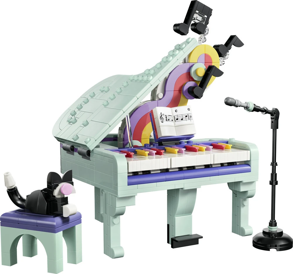 LEGO® Creator 3 in 1 Muzikos tematikos dekoras: pianinas su kate 31392