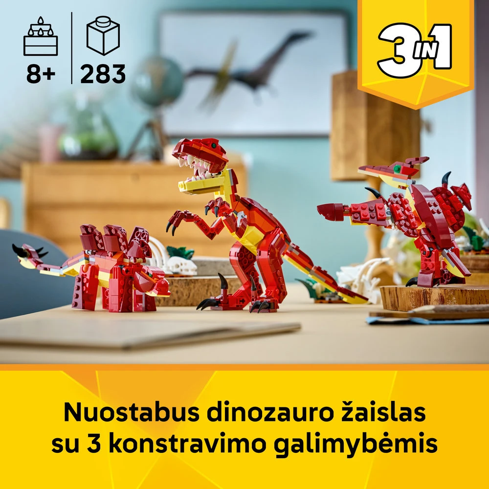 LEGO® Creator 3 in 1 Nuožmus dinozauras Žaislas 31379