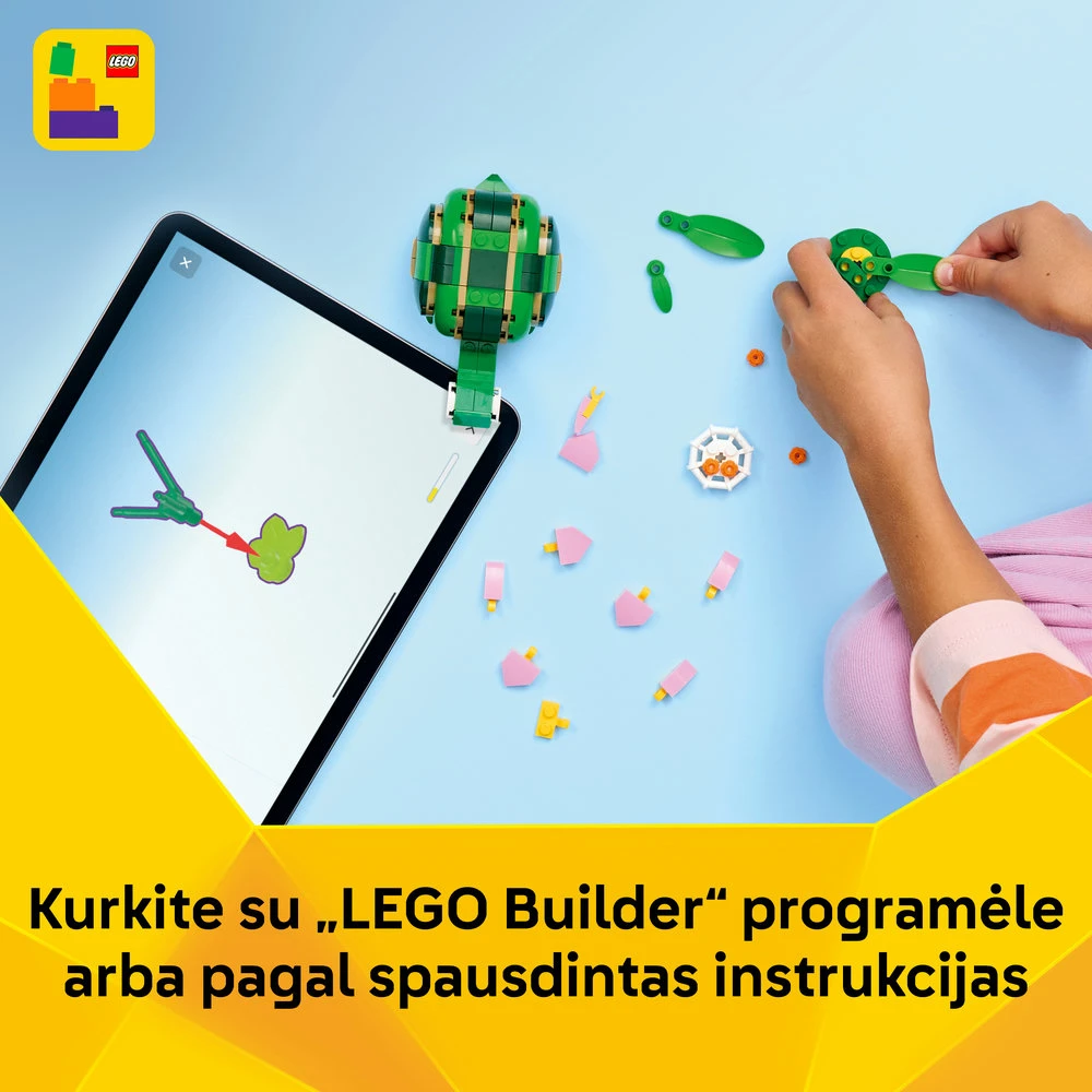 LEGO® Creator 3 in 1 Vėžlys su vandens lelijos žiedu 31377
