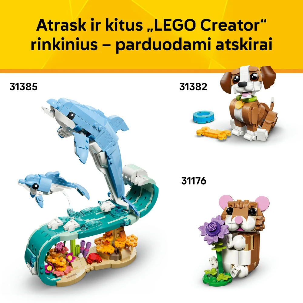 LEGO® Creator 3 in 1 Vėžlys su vandens lelijos žiedu 31377