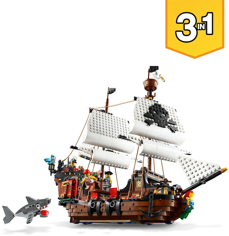 LEGO® Creator 3 v 1 Piratų laivas (31109)