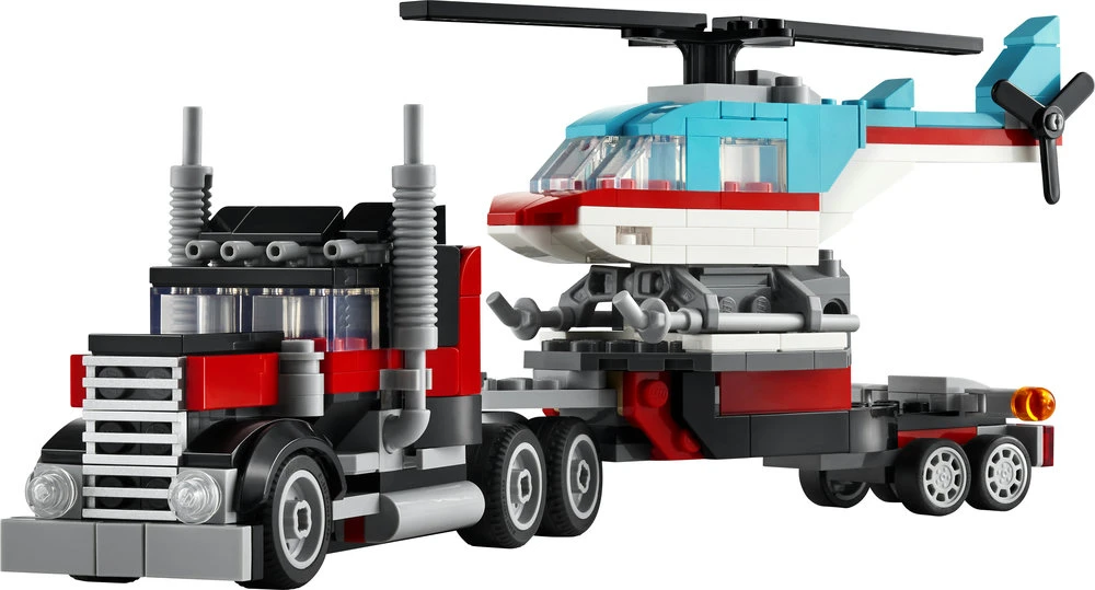 LEGO® Creator 3-in-1 Bortinis sunkvežimis su sraigtasparniu (31146)