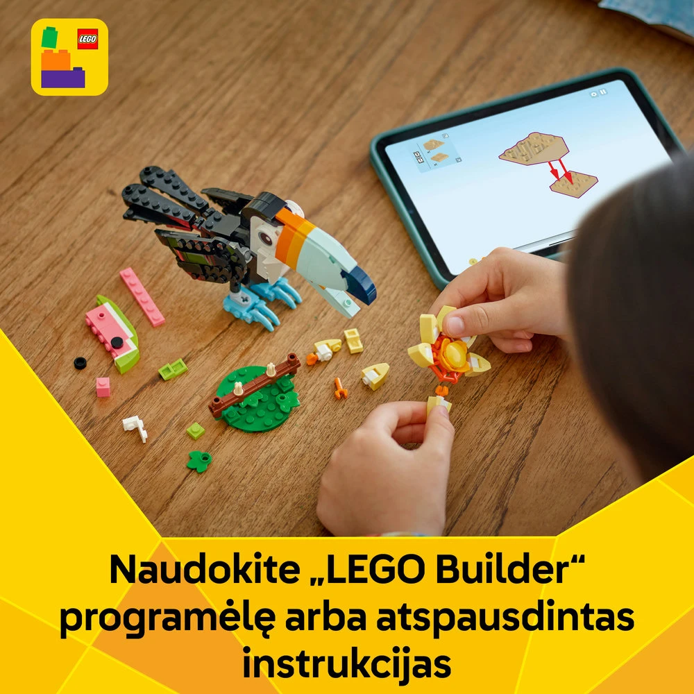 LEGO® Creator Laukiniai gyvūnai: atogrąžų tukanas 31173