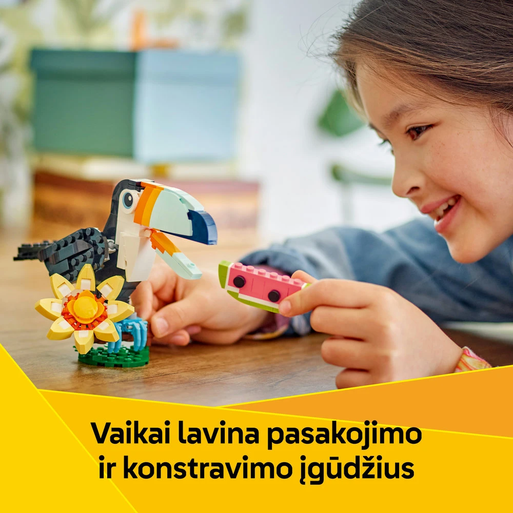 LEGO® Creator Laukiniai gyvūnai: atogrąžų tukanas 31173