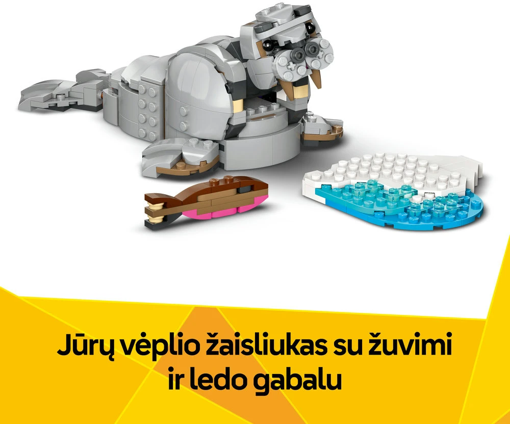 LEGO® Creator Laukiniai gyvūnai: didingasis raganosis su paukščiais 31171