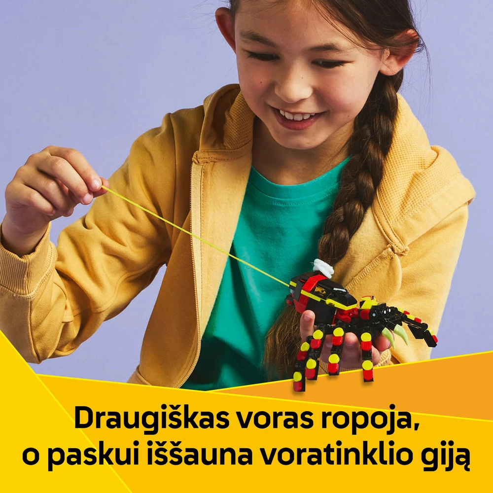 LEGO® Creator 3in1 Laukiniai gyvūnai: nepaprastas voras (31159)