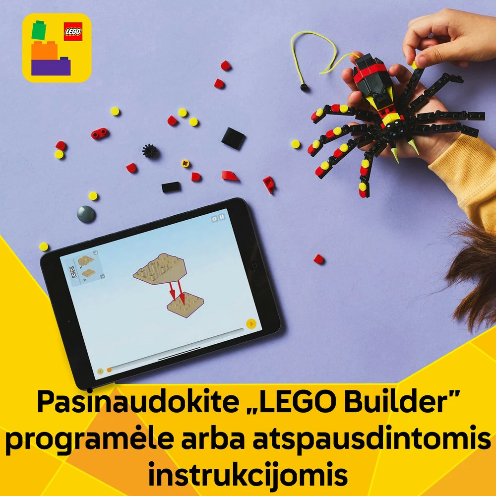 LEGO® Creator 3in1 Laukiniai gyvūnai: nepaprastas voras (31159)