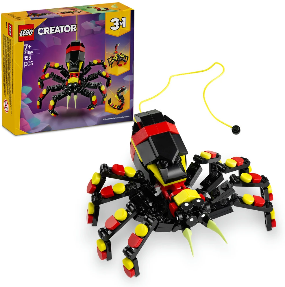 LEGO® Creator 3in1 Laukiniai gyvūnai: nepaprastas voras (31159)