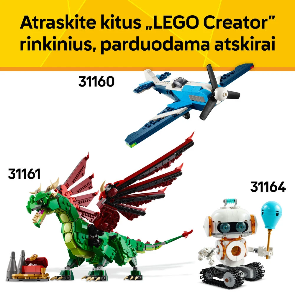 LEGO® Creator 3in1 Laukiniai gyvūnai: nepaprastas voras (31159)