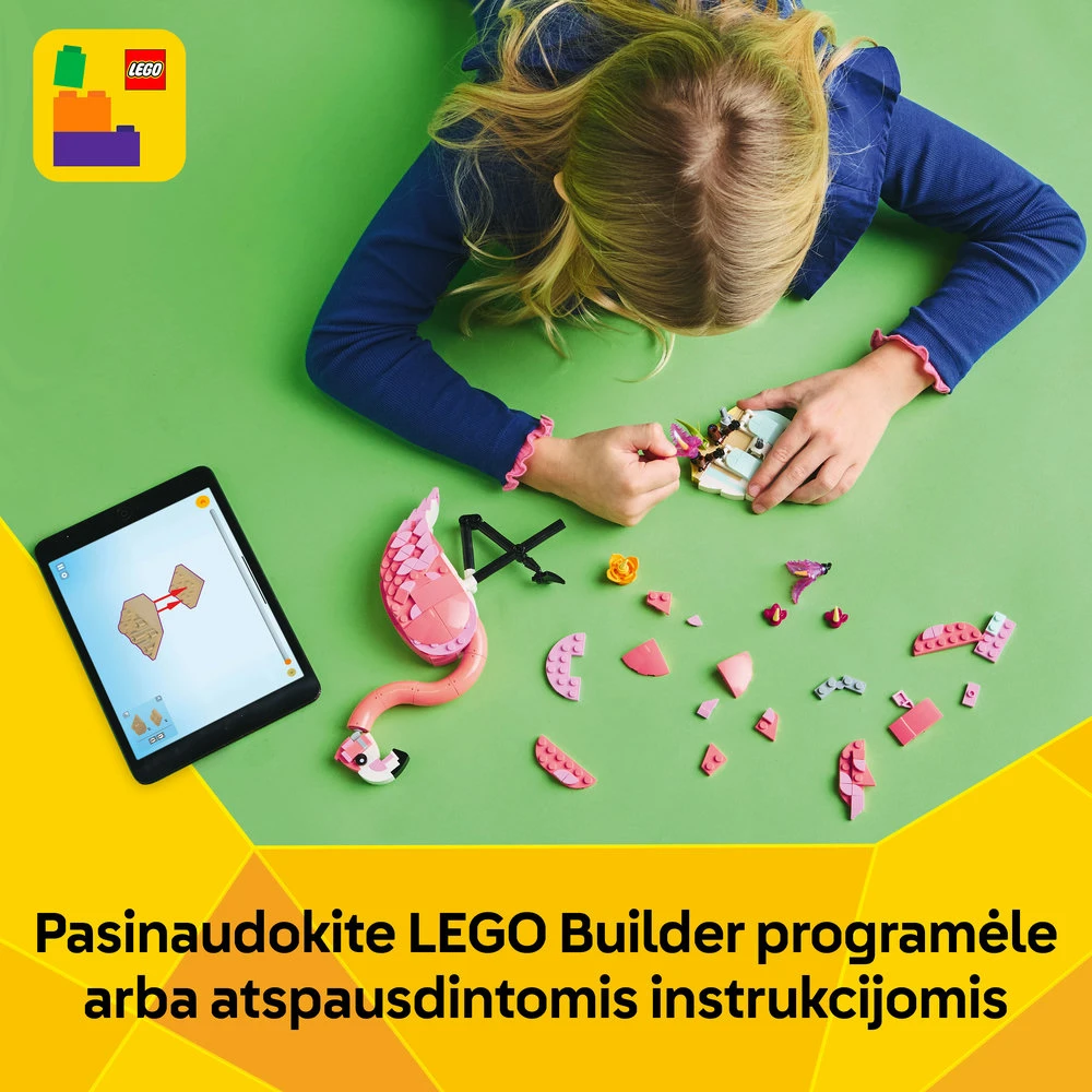 LEGO® Creator 3 v 1 Laukiniai gyvūnai: rožinis flamingas (31170)