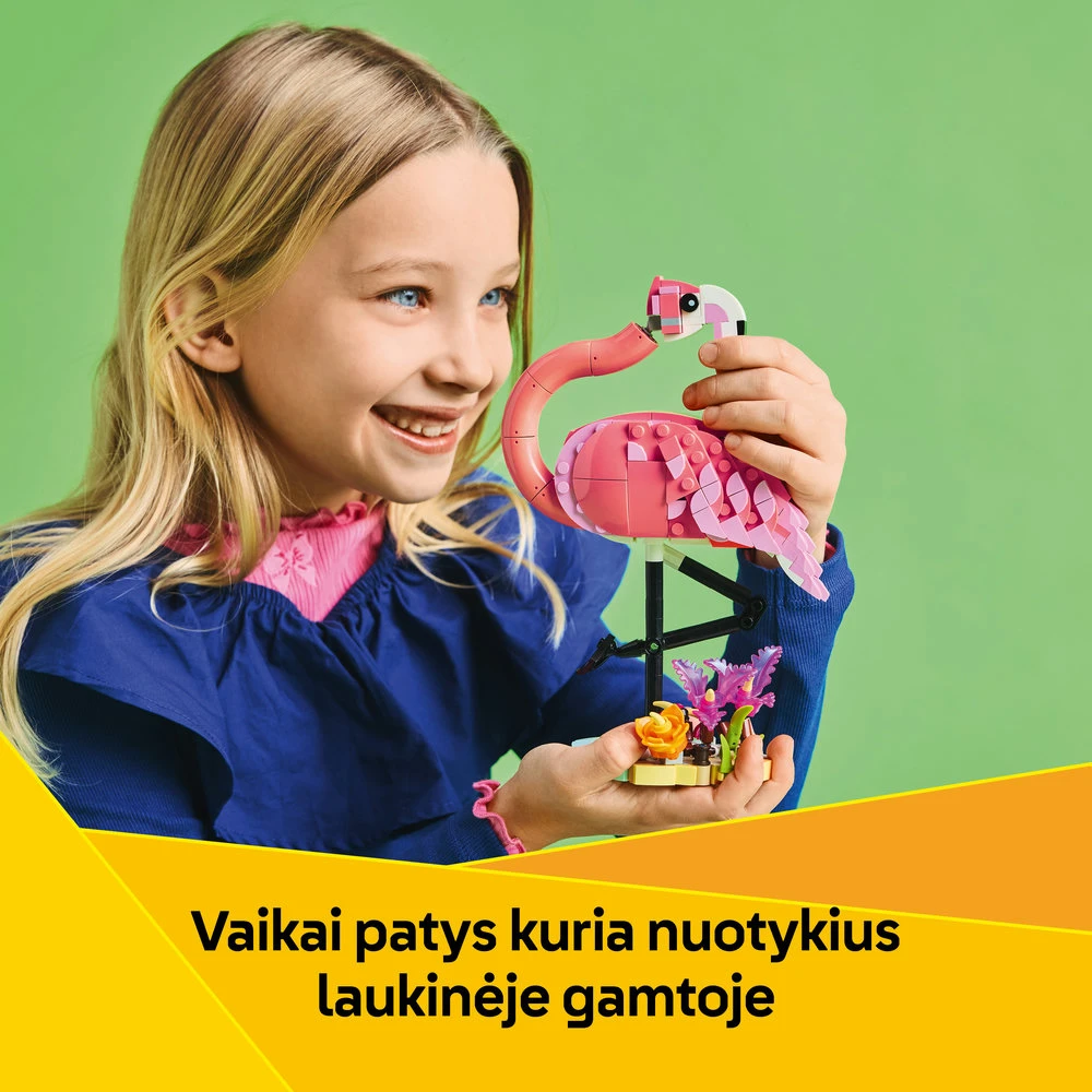 LEGO® Creator 3 v 1 Laukiniai gyvūnai: rožinis flamingas (31170)