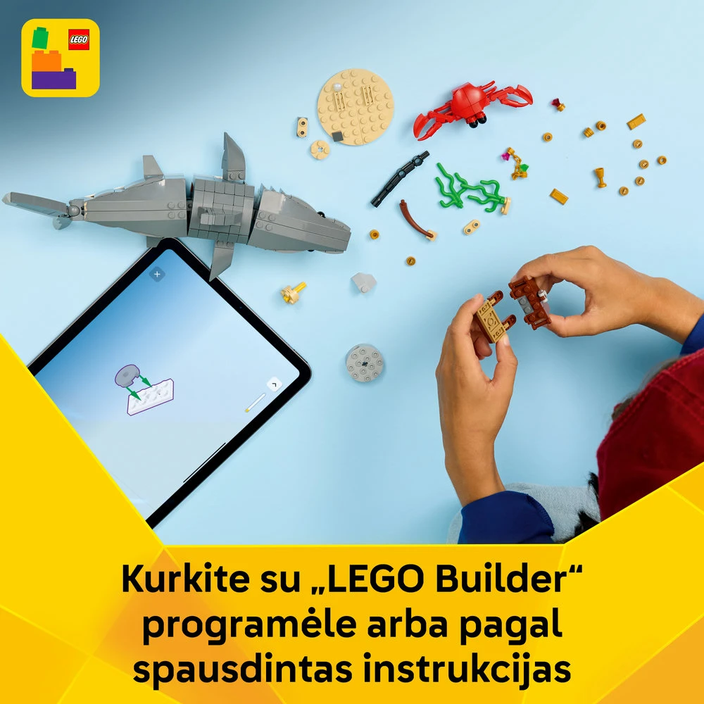 LEGO® Creator Nuožmus ryklys su lobių skrynia Žaislas 31381