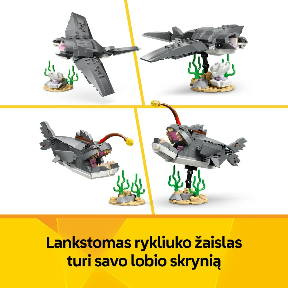 LEGO® Creator Nuožmus ryklys su lobių skrynia Žaislas 31381