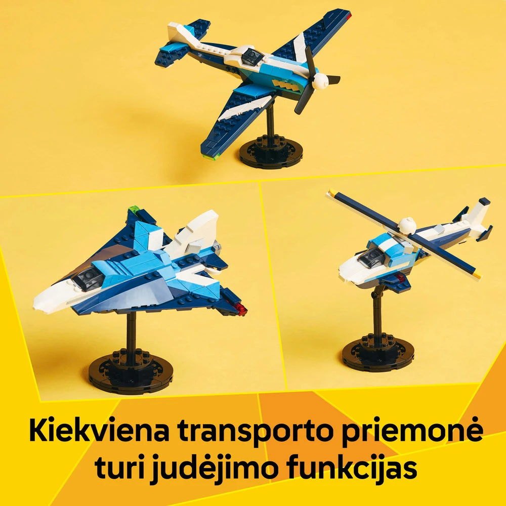 LEGO® Creator 3in1 Orlaivis: lenktyninis lėktuvas (31160)