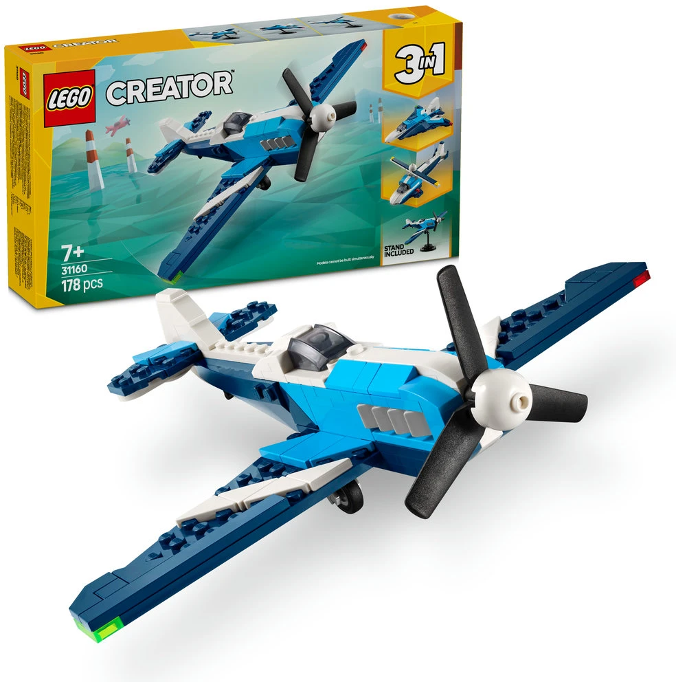 LEGO® Creator 3in1 Orlaivis: lenktyninis lėktuvas (31160)