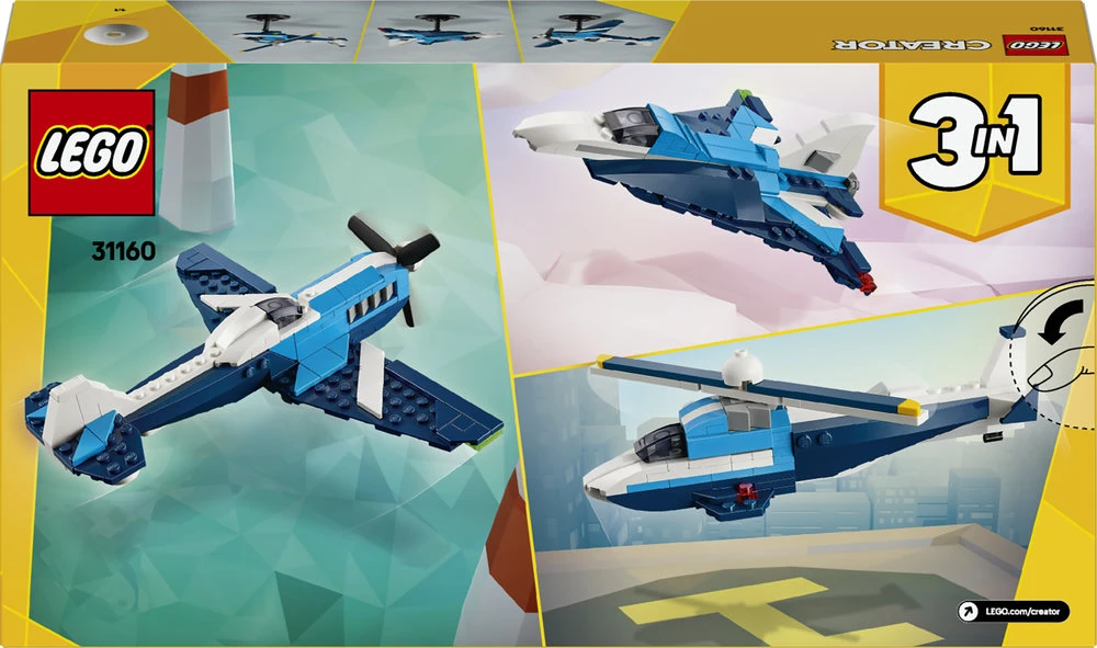 LEGO® Creator 3in1 Orlaivis: lenktyninis lėktuvas (31160)