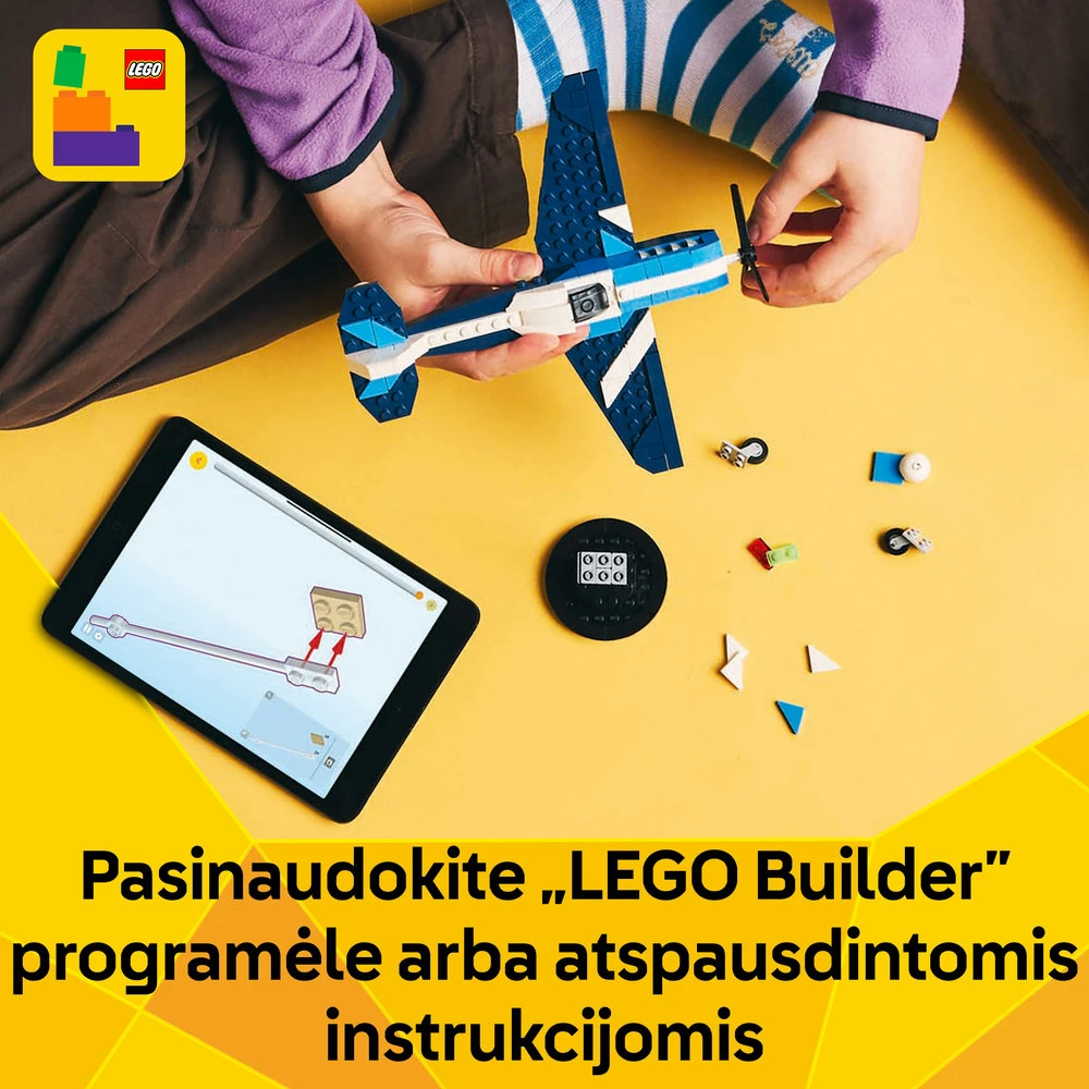 LEGO® Creator 3in1 Orlaivis: lenktyninis lėktuvas (31160)