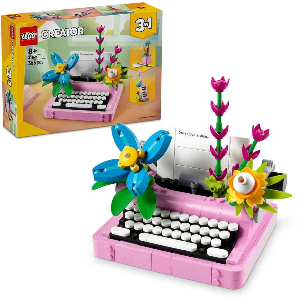 LEGO® Creator 3in1 Rašomoji mašinėlė su gėlėmis (31169)