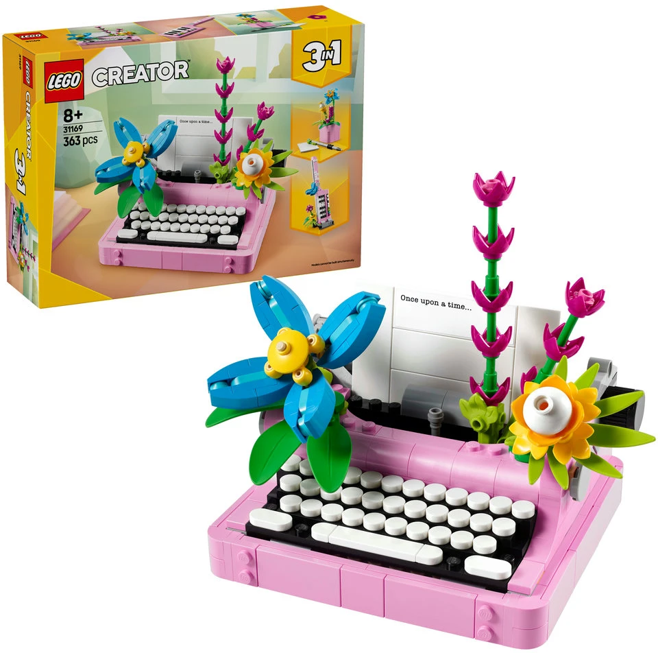 LEGO® Creator 3in1 Rašomoji mašinėlė su gėlėmis (31169)