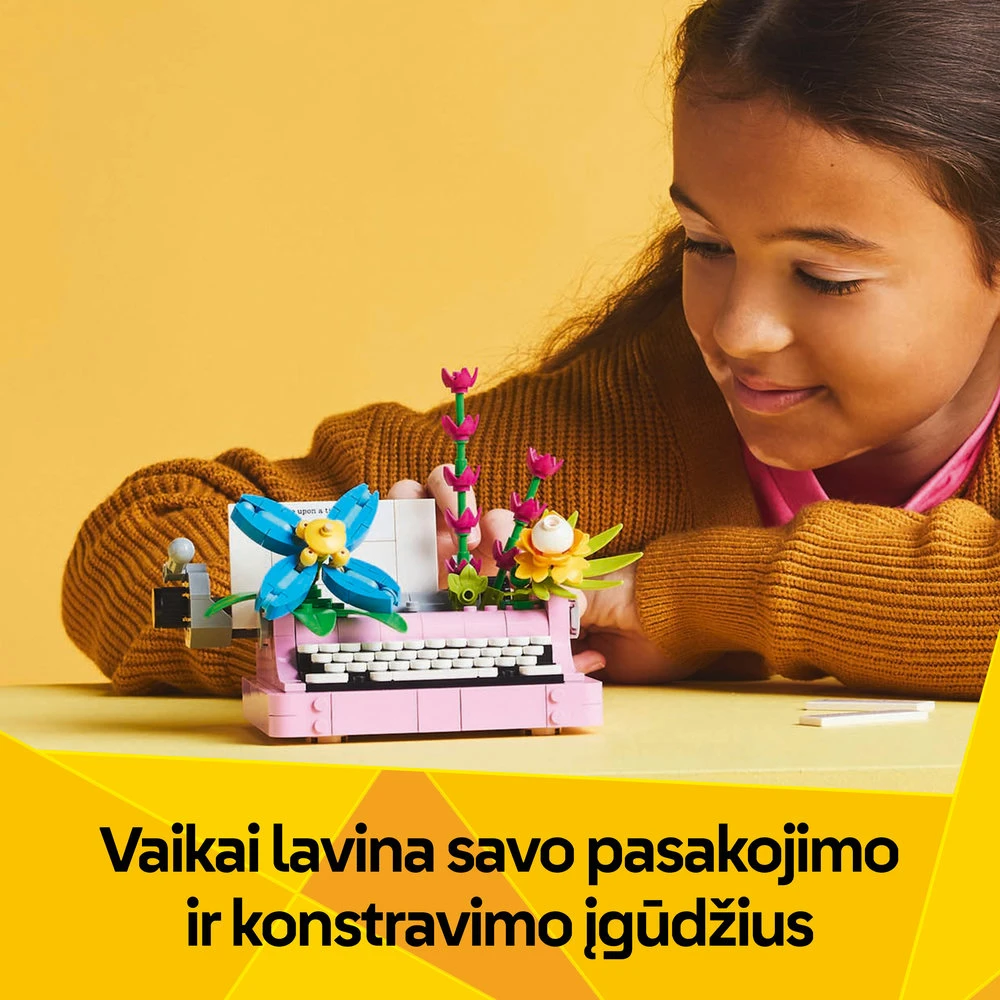 LEGO® Creator 3in1 Rašomoji mašinėlė su gėlėmis (31169)