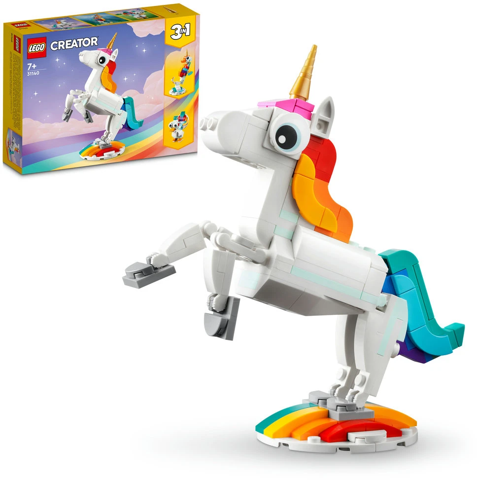 LEGO® Creator 3 v 1 Stebuklingas vienaragis (31140)
