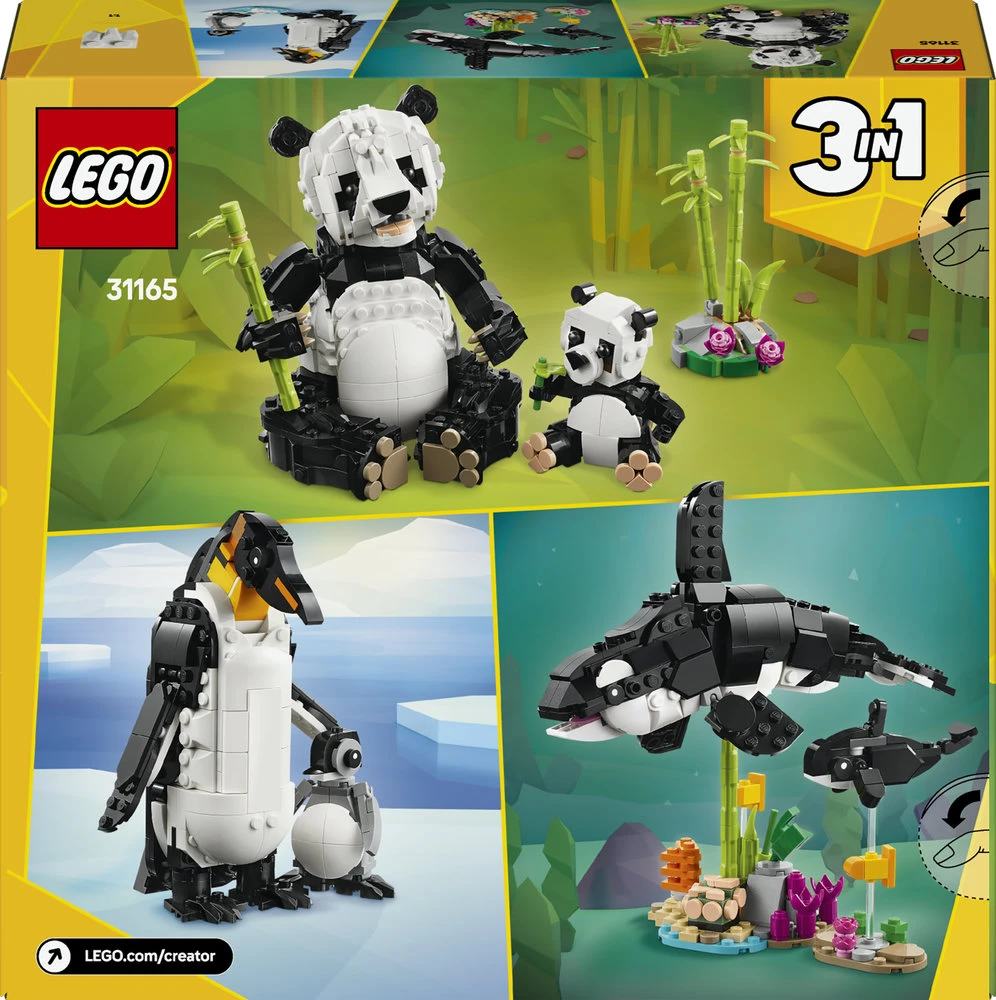 LEGO® Creator 3in1 Laukiniai gyvūnai: pandų šeima (31165)