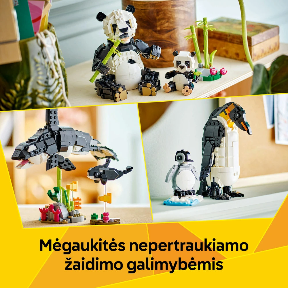 LEGO® Creator 3in1 Laukiniai gyvūnai: pandų šeima (31165)