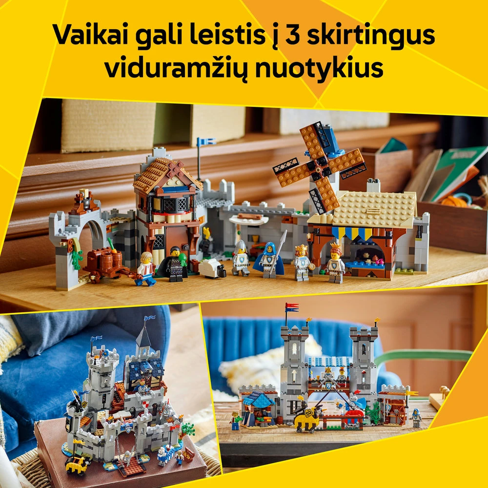 LEGO® Creator 3 v 1 Viduramžių raitųjų riterių pilis (31168)