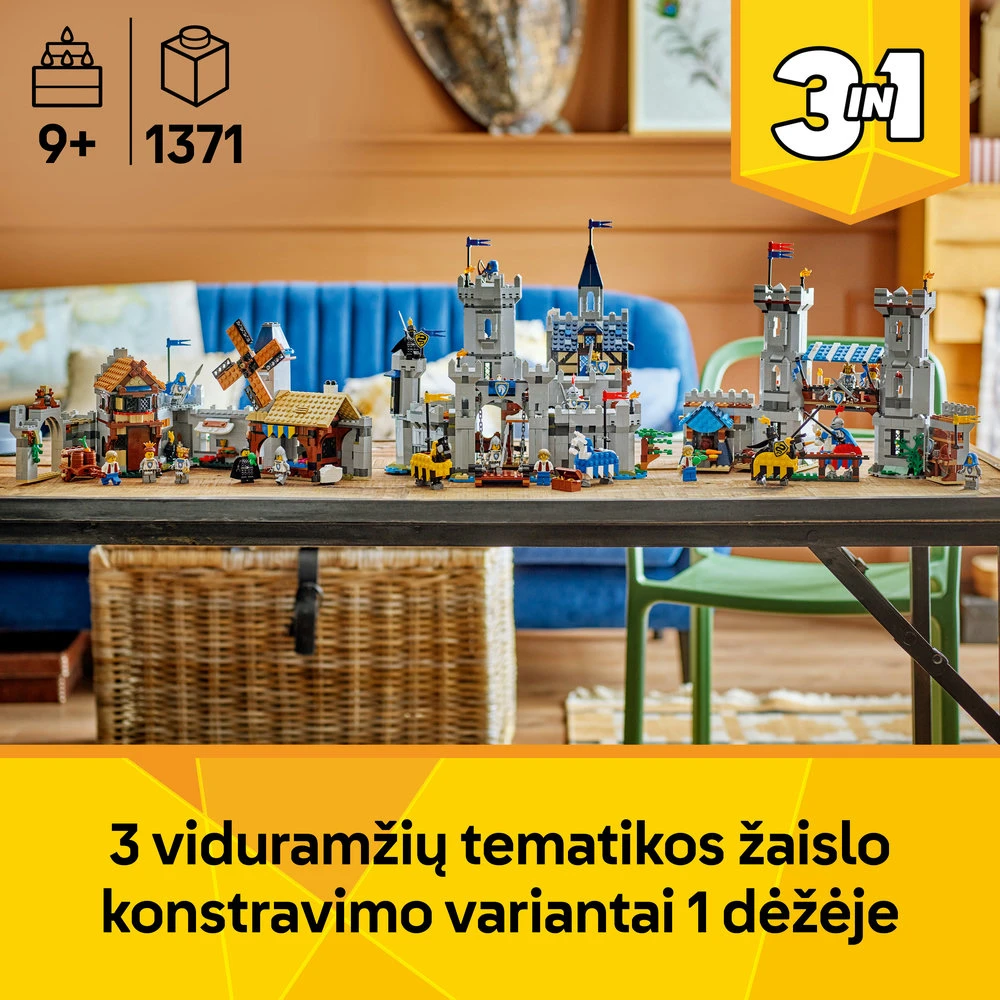 LEGO® Creator 3 v 1 Viduramžių raitųjų riterių pilis (31168)