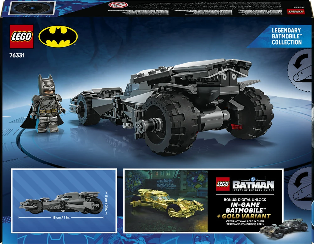 LEGO® Batman™: „Betmenas prieš Supermeną“: Betmeno automobilis, 76331