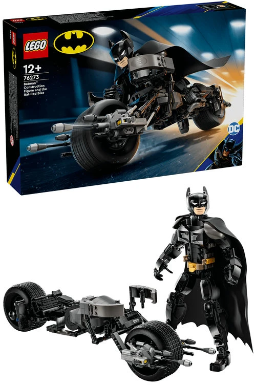 LEGO® DC Batman™: Betmeno konstruojama figūrėlė ir motociklas 76273