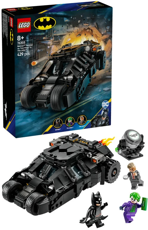 LEGO® DC Batman™ Betmeno „Tumbler“ prieš Dviveidį ir Džokerį (76303)
