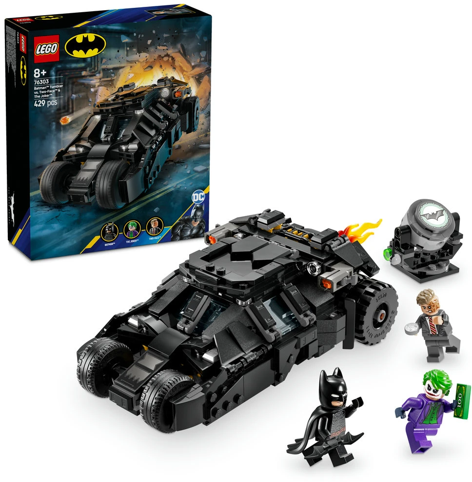LEGO® DC Batman™ Betmeno „Tumbler“ prieš Dviveidį ir Džokerį (76303)
