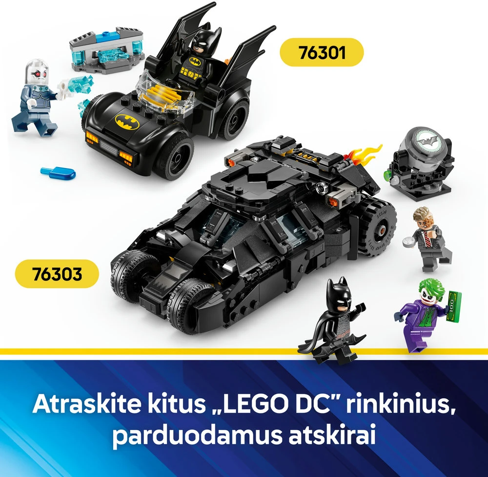 LEGO® DC Batman™ Betmeno „Tumbler“ prieš Dviveidį ir Džokerį (76303)