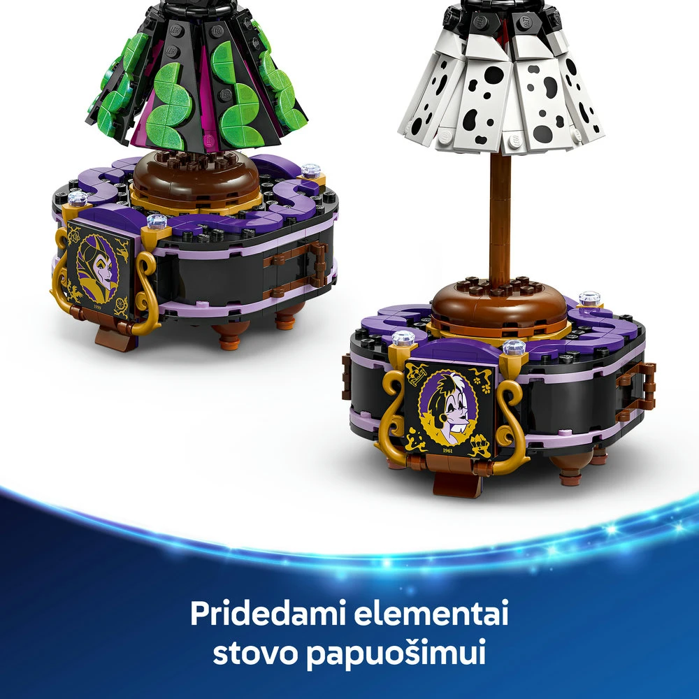 LEGO® Disney Piktadarės ir Kruelos De Vil suknelės (43262)