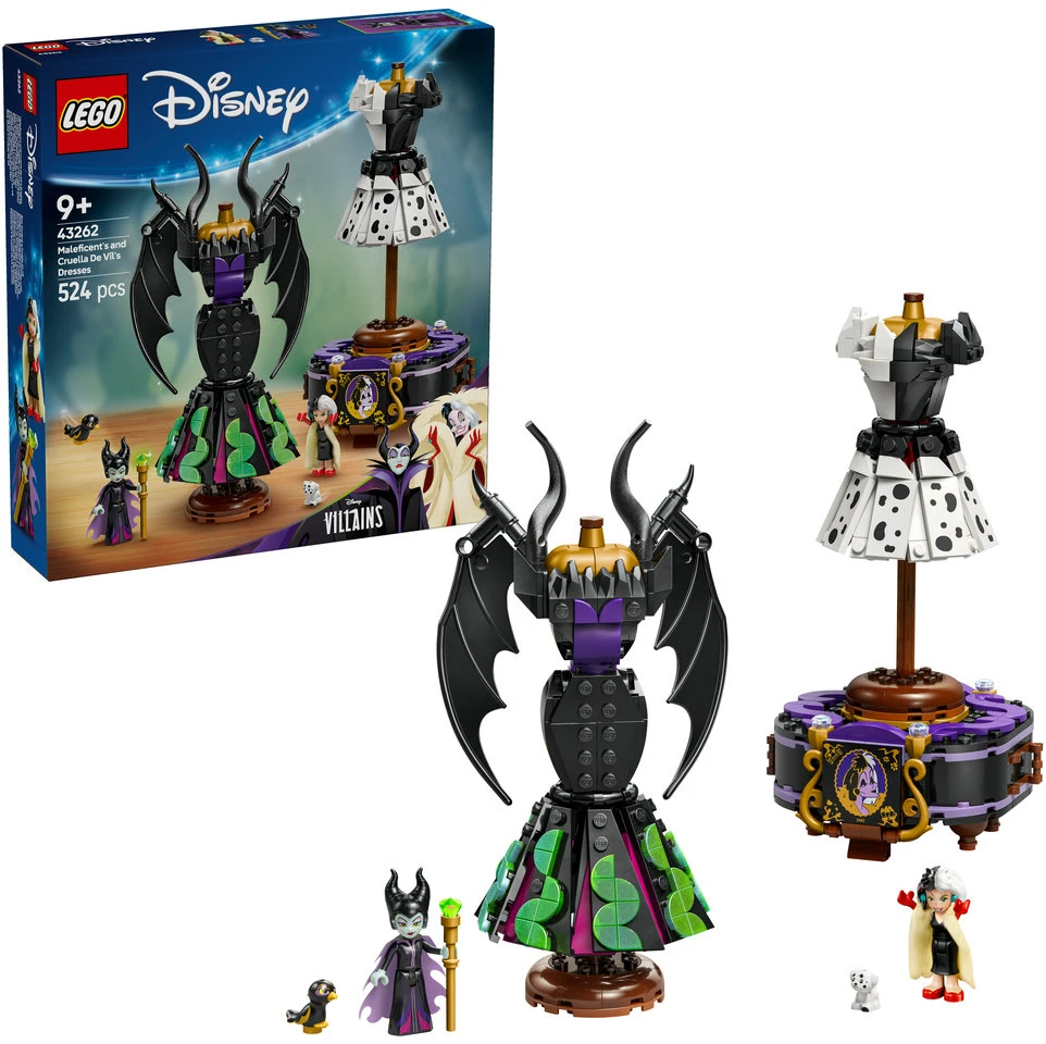 LEGO® Disney Piktadarės ir Kruelos De Vil suknelės (43262)