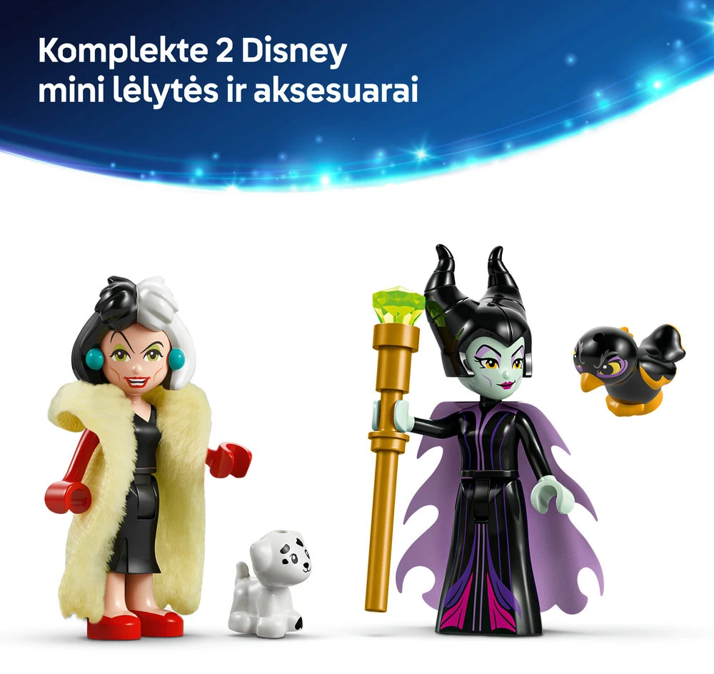 LEGO® Disney Piktadarės ir Kruelos De Vil suknelės (43262)