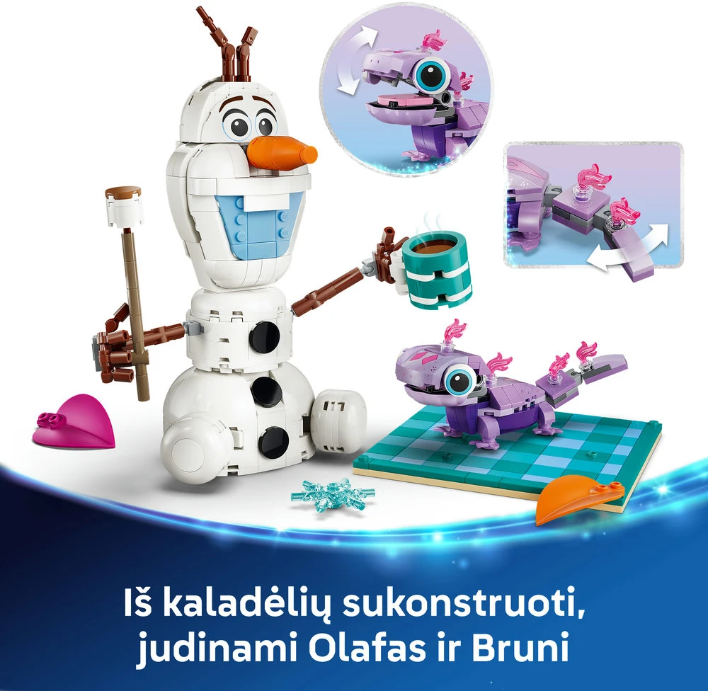 LEGO® ǀ „Disney Frozen“ Smagi Olafo ir Brunio iškyla 43287