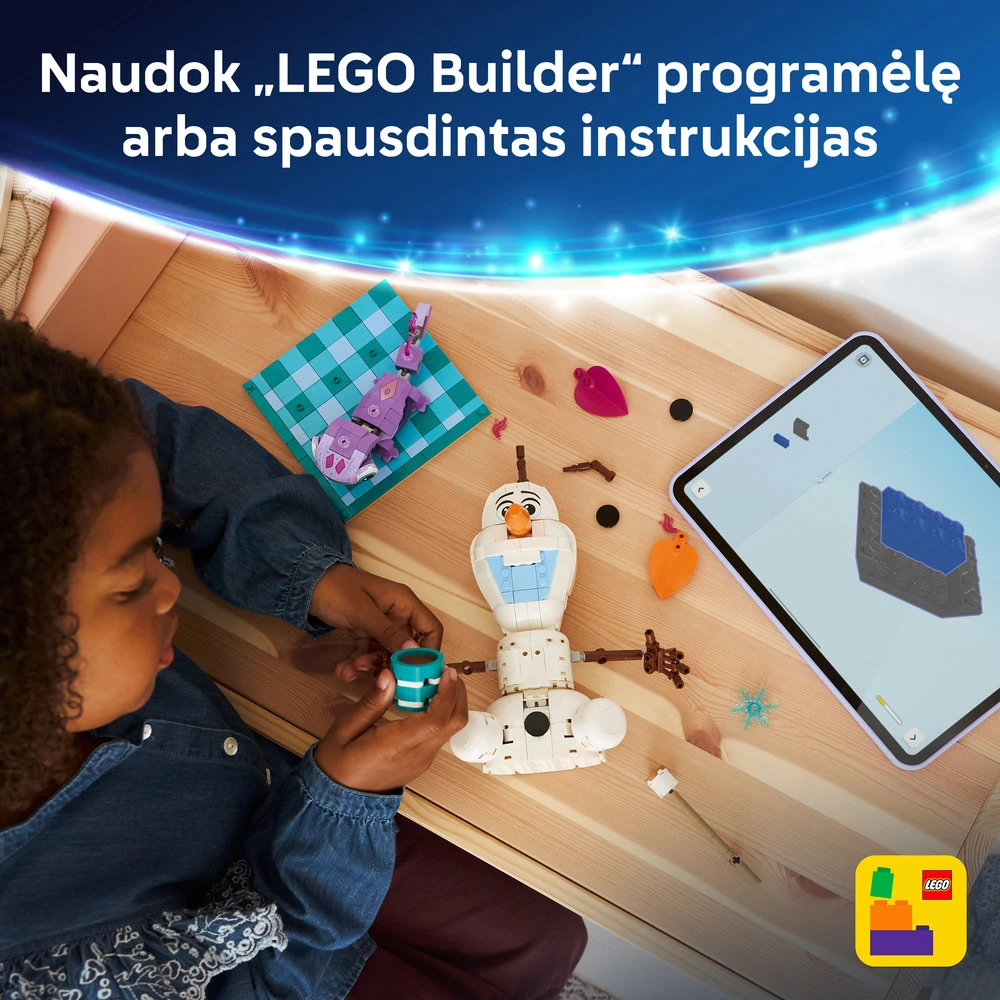 LEGO® ǀ „Disney Frozen“ Smagi Olafo ir Brunio iškyla 43287