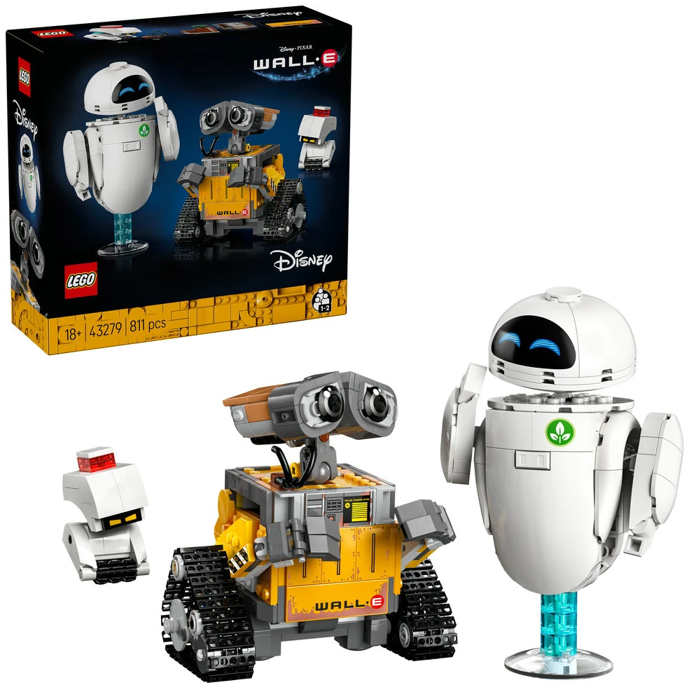 LEGO® ǀ Disney ir Pixar Wall-E ir Eve Filmo rinkinys 43279