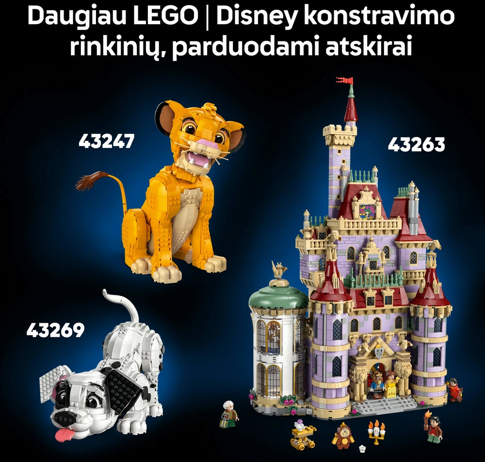 LEGO® ǀ Disney ir Pixar Wall-E ir Eve Filmo rinkinys 43279