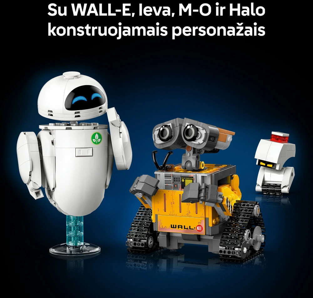LEGO® ǀ Disney ir Pixar Wall-E ir Eve Filmo rinkinys 43279