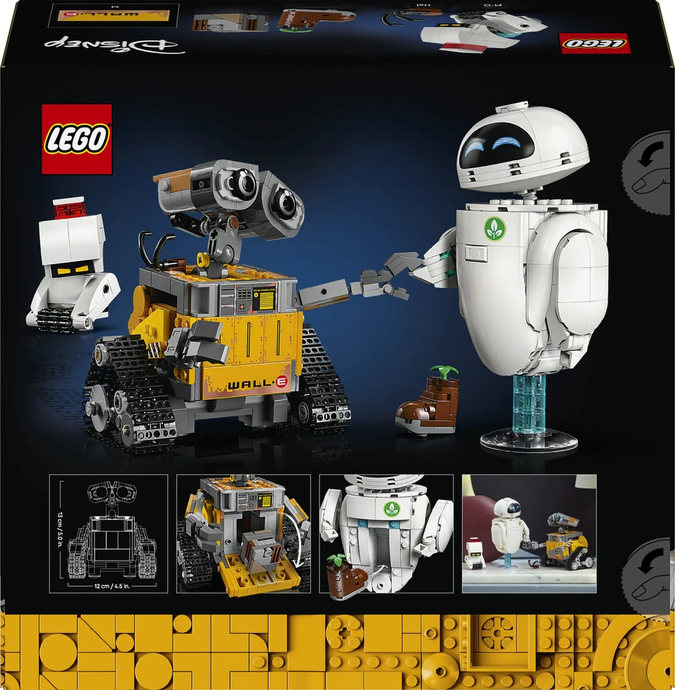 LEGO® ǀ Disney ir Pixar Wall-E ir Eve Filmo rinkinys 43279