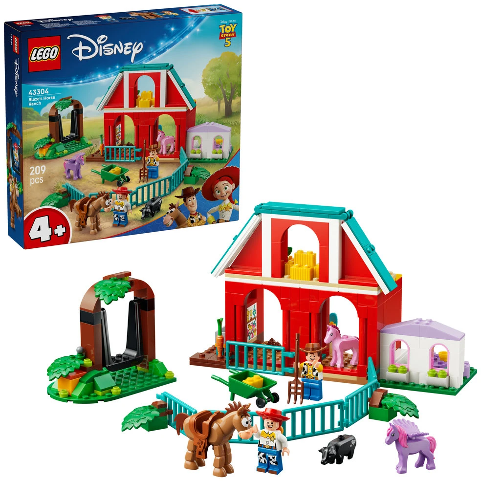 LEGO® ǀ Disney ir Pixar Žaislų istorija 5 Žybsnio žirgų ranča 43304