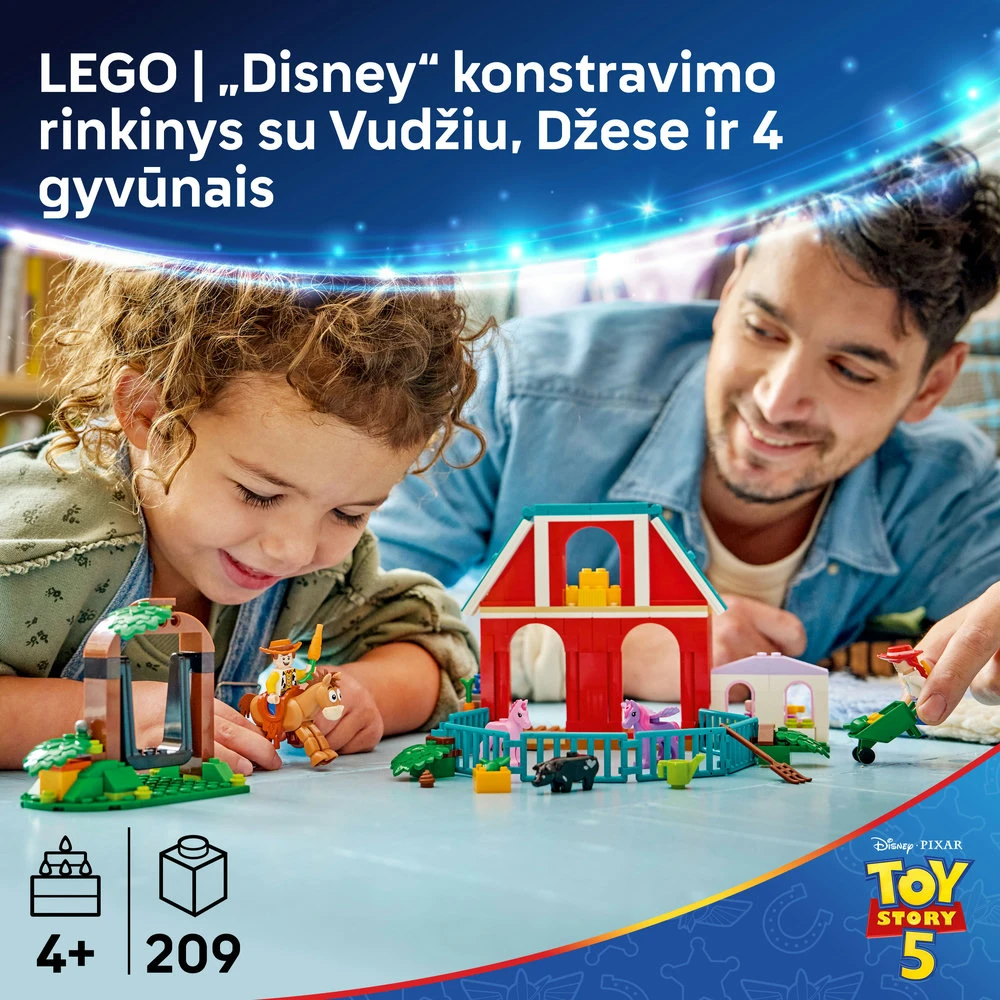 LEGO® ǀ Disney ir Pixar Žaislų istorija 5 Žybsnio žirgų ranča 43304